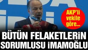 AKP'li vekile göre Türkiye ve dünyadaki felaketlerin sorumlusu İmamoğlu