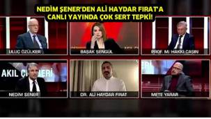 CNN TÜRK'te Hürriyet Gazetesi yazarı Nedim Şener ile Dr. Ali Haydar Fırat arasındaki hararetli tartışma canlı yayında gergin anlar yaşattı.