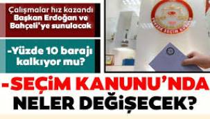 Siyasi partiler ve seçim yasasına ilişkin taslak hazır