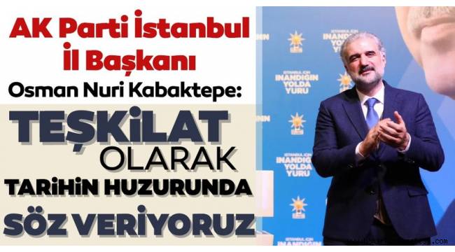 AK Parti İstanbul İl Başkanı Kabaktepe kongrede konuştu!