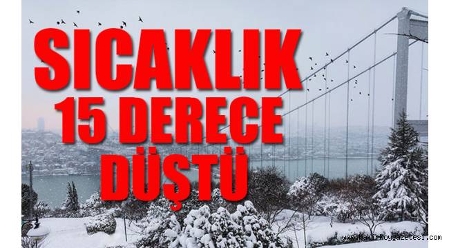 İstanbul'da beklenen kar yağışı başladı