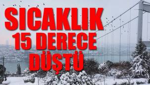 İstanbul'da beklenen kar yağışı başladı