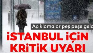 Meteorolojiden İstanbul için fırtına uyarısı