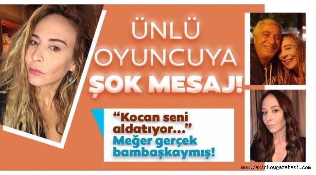 Suat Sungur'un eşi Ahu Sungur'a şok mesaj: Kocan seni aldatıyor!
