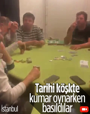 Bakırköy'de tarihi köşke kumar baskını