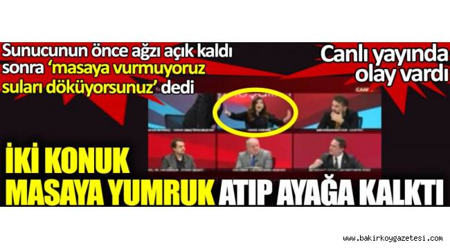 CANLI YAYINDA KONUKLAR BİRBİRİNE GİRDİ...