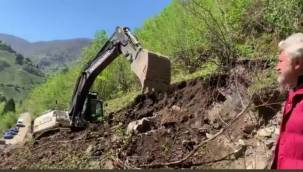 Cengiz İnşaat sokağa çıkma yasağını fırsat bildi, İkizdere'ye iş makinelerini soktu