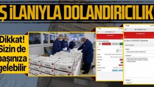 İş ilanıyla dolandırıcılık! Şeytanın bile aklına gelmeyecek yöntem