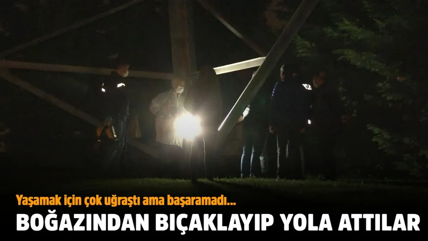 İstanbul'da Ağaçlık alanda bir kadın boğazından bıçaklanarak öldürüldü