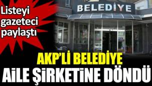 Belediye aile şirketine döndü