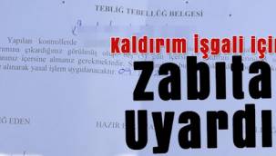 BAKIRKÖY ZABITA MÜDÜRLÜĞÜ KALDIRIM İŞGALİNE KARŞI UYARDI!