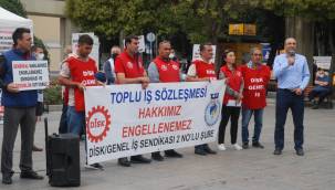 Bakırköy Belediye işçileri, 3 yıldır yapılmayan toplu sözleşmenin yapılmasını istiyorlar..