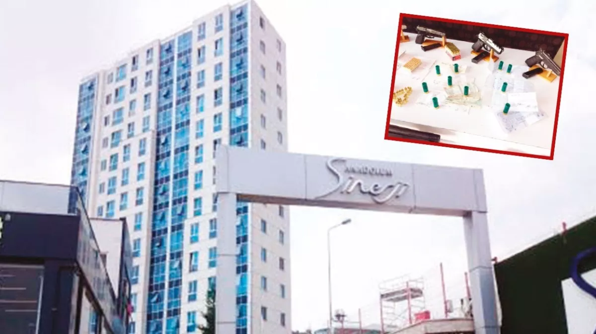 Siteye çete çöktü