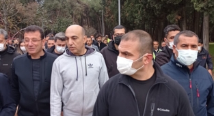 BAKIRKÖY'DE ''ATA'YA SAYGI YÜRÜYÜŞÜNE'' BAŞKANLAR KATILDI