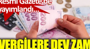 Vergilere büyük zam