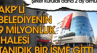 AKP'Lİ MECLİS ÜYESİ HAMZA BALKAYA'YA , AKP'Lİ BELEDİYE'DEN 9 MİLYONLUK İHALE 