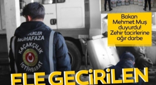 GÜRBULAK SINIR KAPISINDA 1 TONUN ÜZERİNDE UYUŞTURUCU YAKALANDI..