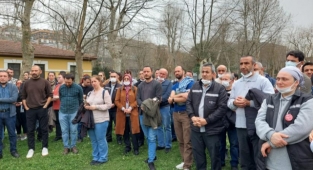 Can Holdig'e ait ,Bilgi Üniversitesi’nde akademisyen ve personeller “Eşit işe eşit ücret talebiyle” eylemde