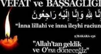 Mustafa Ercan'ın annesi Lütfiye Ercan vefat etti.