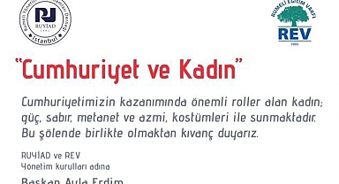 “Cumhuriyet ve Kadın” Gecesi 24 Ekim’de