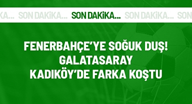 Fenerbahçe Galatasaray derbisinde farklı galibiyet