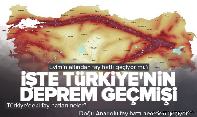 Evimin altından fay hattı geçiyor mu? Türkiye'deki fay hatları neler ...