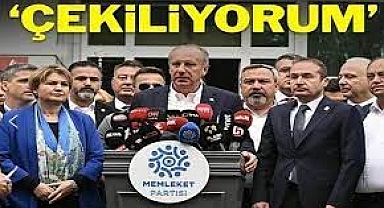 Muharrem İnce: Adaylıktan çekiliyorum