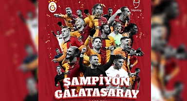 Süper Lig'de şampiyon Galatasaray