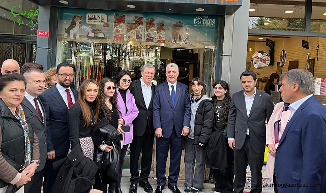 Bakırköy Belediye Başkan Adayı Ali Talip Özdemir, Ticaret Bakanı Ömer Bolat'la Bakırköy'de esnaf ziyareti gerçekleştirdi