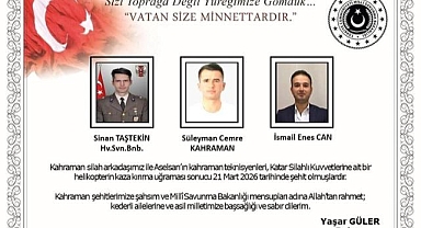 Katar’da helikopter düştü: 2 ASELSAN ve 1 TSK mensubu şehit oldu