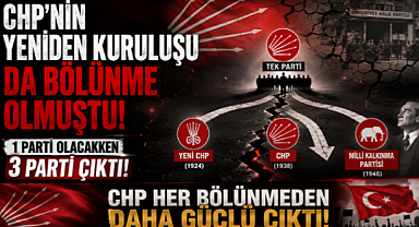 CHP'nin yeniden kuruluşu da bölünme olmuştu: 1 parti olacakken 3 parti çıktı