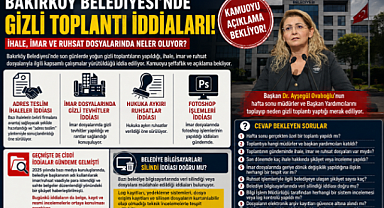 Bakırköy Belediyesi'nde Gizli Toplantı İddiaları: İhale, İmar ve Ruhsat Dosyalarında Neler Oluyor?