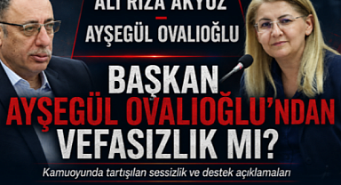BAŞKAN AYŞEGÜL OVALIOĞLU CEZAEVİNDEN TAHLİYE OLAN ALİ RIZA AKYÜZÜ UNUTTU..