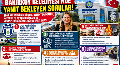 BAKIRKÖY BELEDİYESİ'NDE YANIT BEKLEYEN SORULAR!