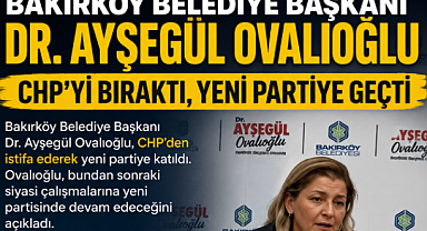 OPERASYON GÜNÜ BAŞKAN DR.AYŞEGÜL OVALIOĞLU CHP 'DEN İSTİFA EDİP YENİ PARTİYE GEÇTİ.
