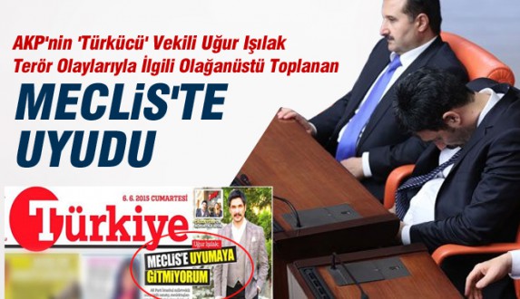 AKP'nin 'Türkücü' Vekili Meclis'te Uyudu