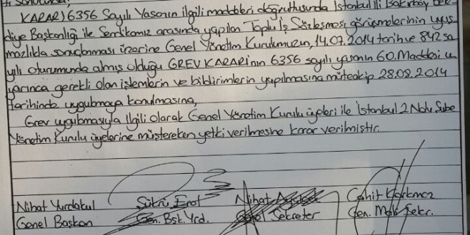 BAKIRKÖY BELEDİYESİNDE İŞÇİ GREVİ