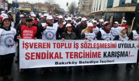BAKIRKÖY BELEDİYESİNDE GREV