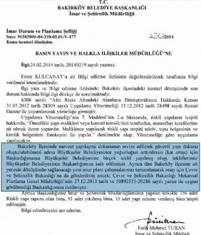 BAKIRKÖYDE KENTSEL DÖNÜŞÜM ÇIKMAZDA MI?