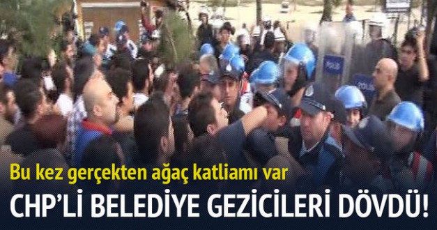 CHP'liler,CHPli Büyükçekmece Belediyesi'ni protesto etti