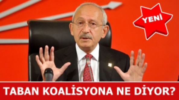 Chp tabanı koalisyon için ne dedi?