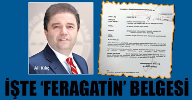CHPLİ BELEDİYEDE 29 MİLYON DOLARLIK FERAGAT DİLEKÇESİ Mİ?