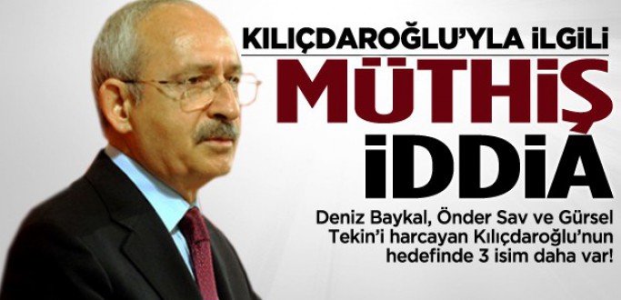 KILIÇDAROĞLU İŞİNE GELMEYENİ TASFİYE EDECEK.