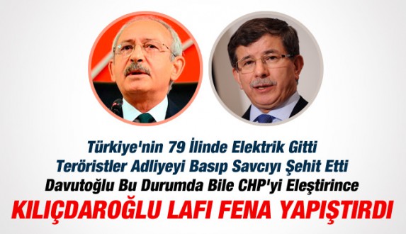 Kılıçdaroğlundan Davutoğluna: Mızmızlanmayı Bırak