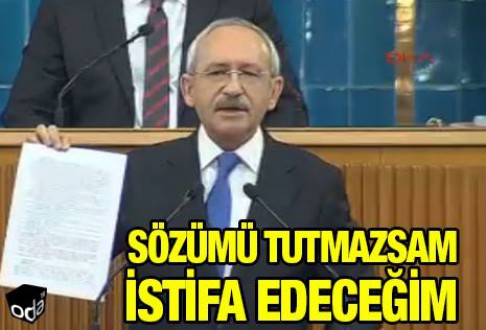KILIÇDAROĞLUNDAN NOTER TAAHÜTNAMESİ