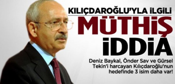 KILIÇDAROĞLU CHPDE TASFİYEYE GİDİYOR