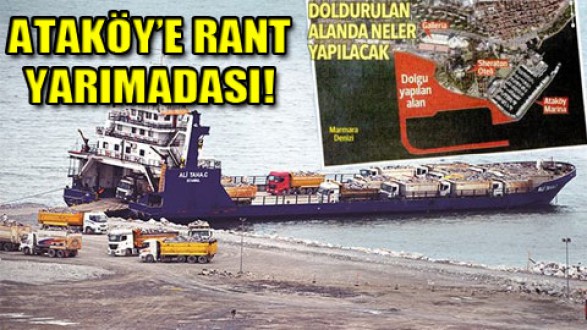 Rant uğruna Ataköy'de kara bitti, sıra denize geldi